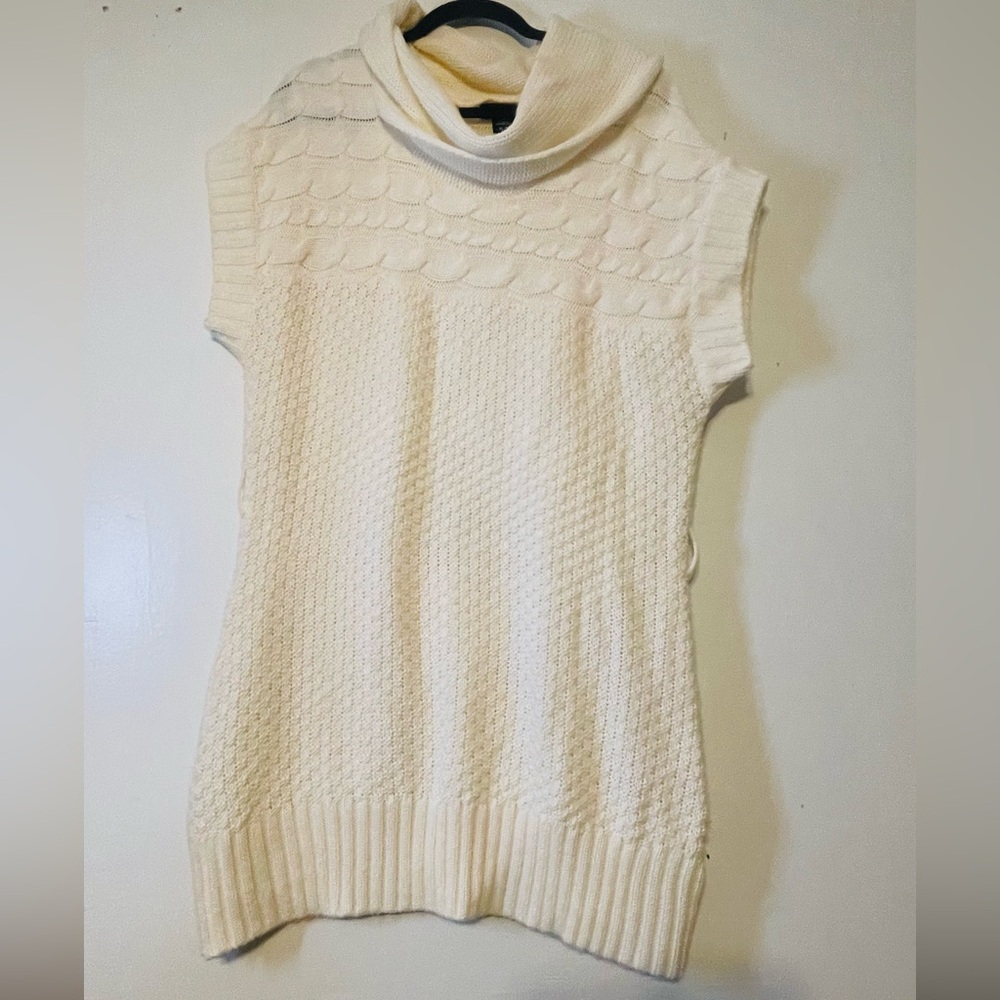 Apostrophe Cream Cowl Neck Sweater